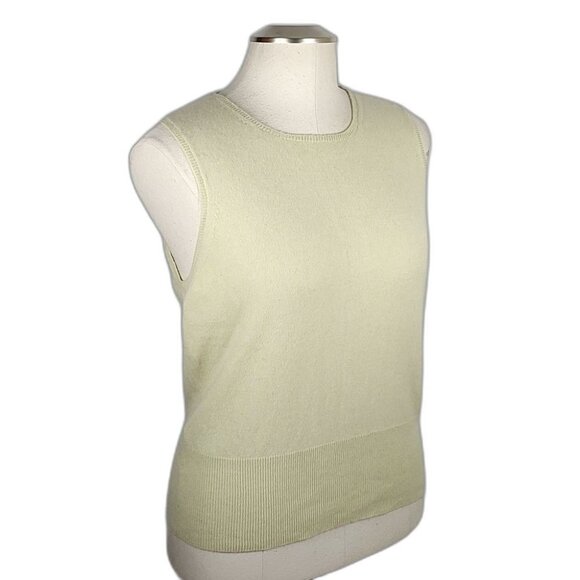 100% Cashmere Ann Taylor NWOT Sleeveless Knit Sweater Vest Top Size XL - Picture 4 of 10